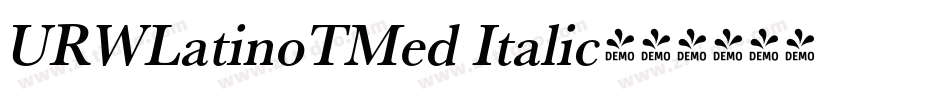 URWLatinoTMed Italic字体转换